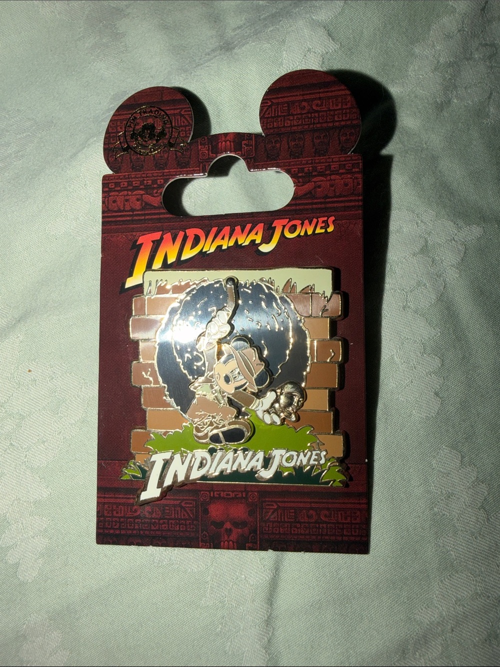 Indiana Jones Disney parks slider pin